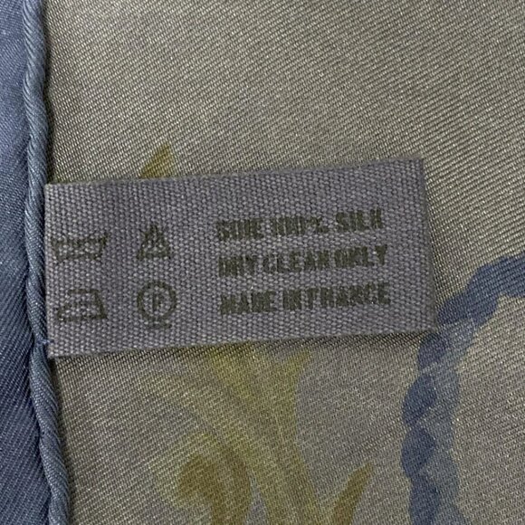 HERMES Carre 140 - Navy Gray Multi Scarf 485-071625 - Picture 5 of 5
